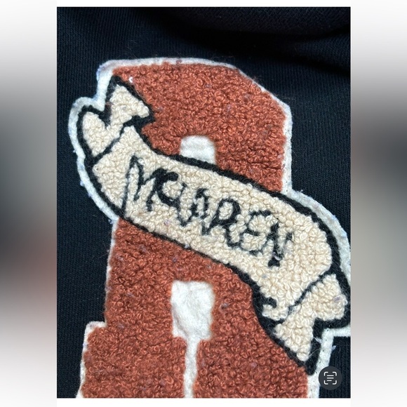 RHUDE-MCLAREN STRAIGHT LEG LOGO -APPLIQUÉD COTTON JERSEY COLLAB JOGGERS SIZE M - Picture 7 of 11